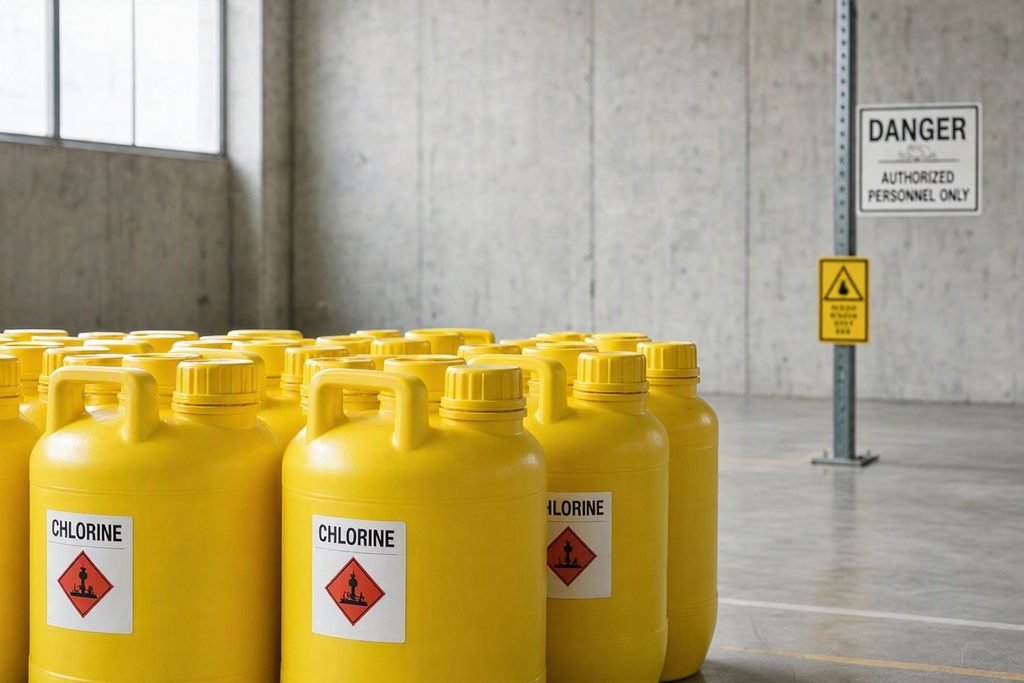 Chlorine storage and safety - Yerawada pool incident inquiry